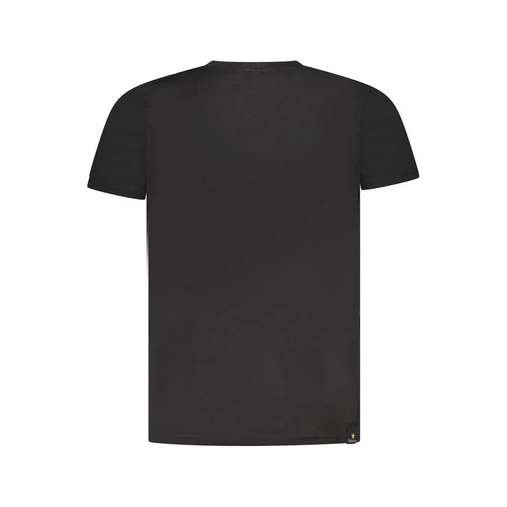 Accademia Militare Black Cotton Men's T-Shirt - Zeiniez