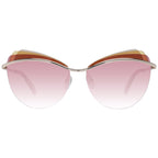 Emilio Pucci Gold Metal & Plastic Sunglasses