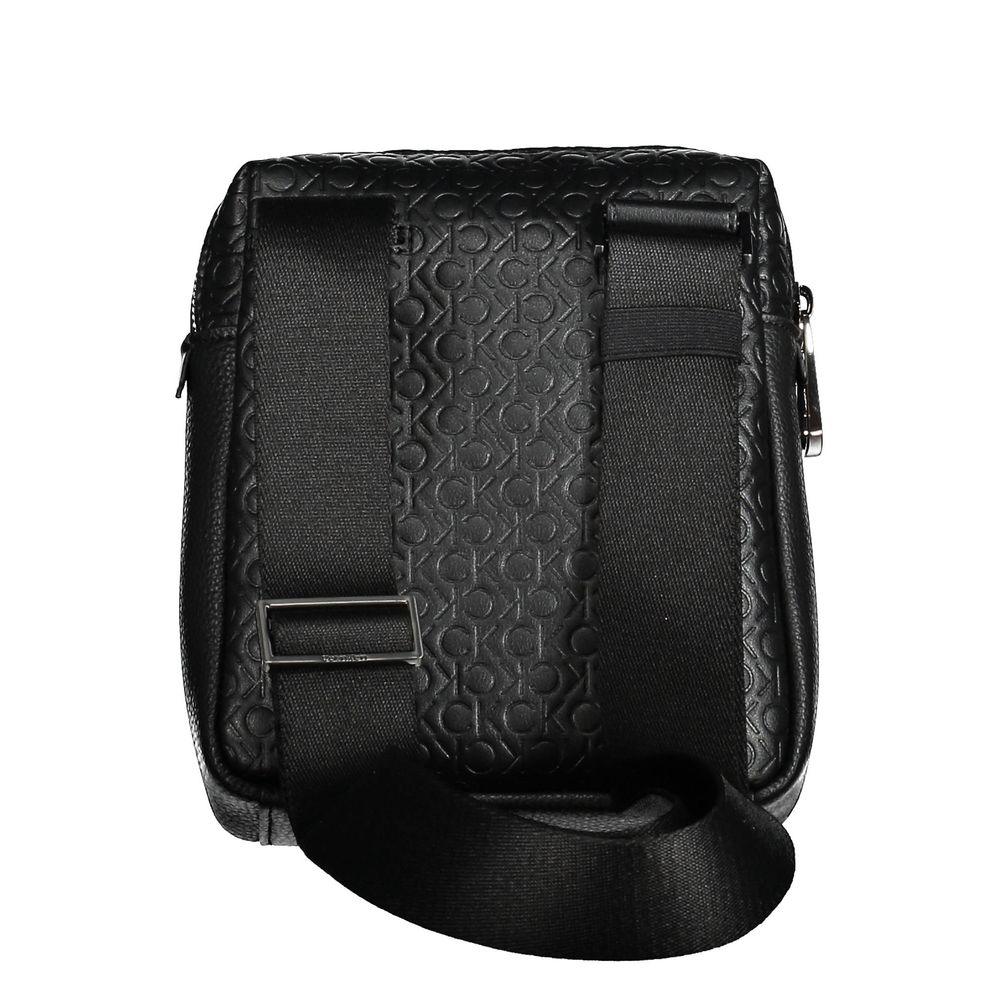 Calvin Klein Black Polyurethane Men Shoulder Bag - Zeiniez