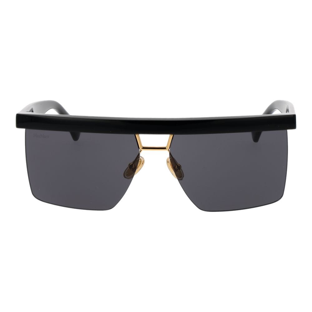 Max Mara Black Stainless Steel Sunglasses