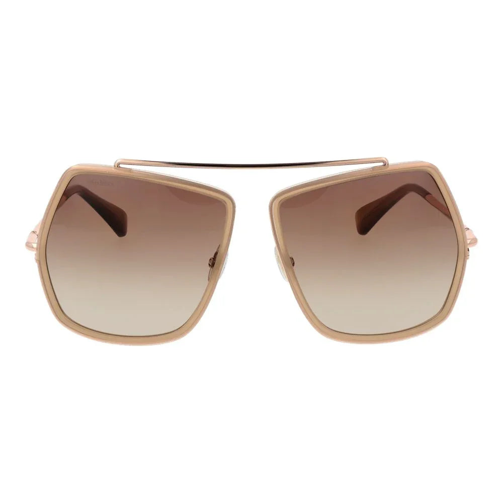 Max Mara Beige Metal Sunglasses - Zeiniez