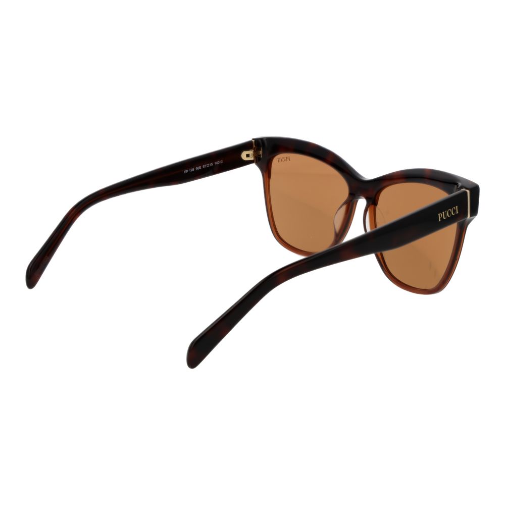 Emilio Pucci Brown Acetate Sunglasses