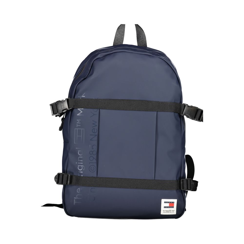 Tommy Hilfiger Blue Polyurethane Men Backpack - Zeiniez
