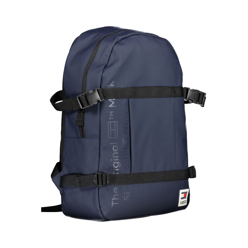 Tommy Hilfiger Blue Polyurethane Men Backpack - Zeiniez