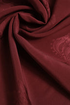 Dolce & Gabbana Maroon Silk Crown Square Men Foulard Scarf - Zeiniez