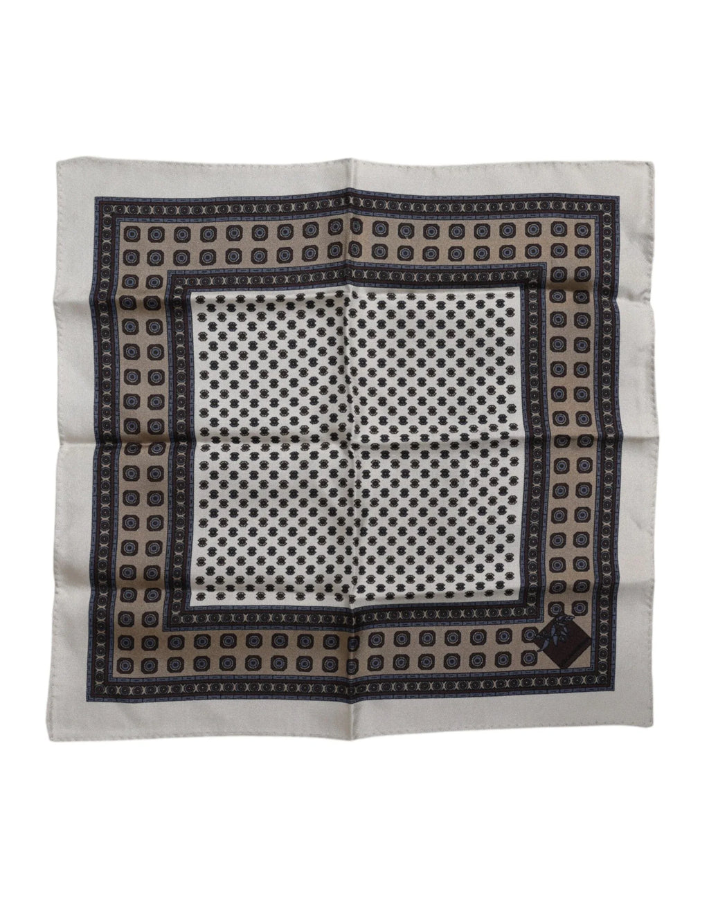 Dolce & Gabbana Multicolor Patterned Square Men Foulard Scarf - Zeiniez
