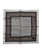 Dolce & Gabbana Multicolor Patterned Square Men Foulard Scarf - Zeiniez
