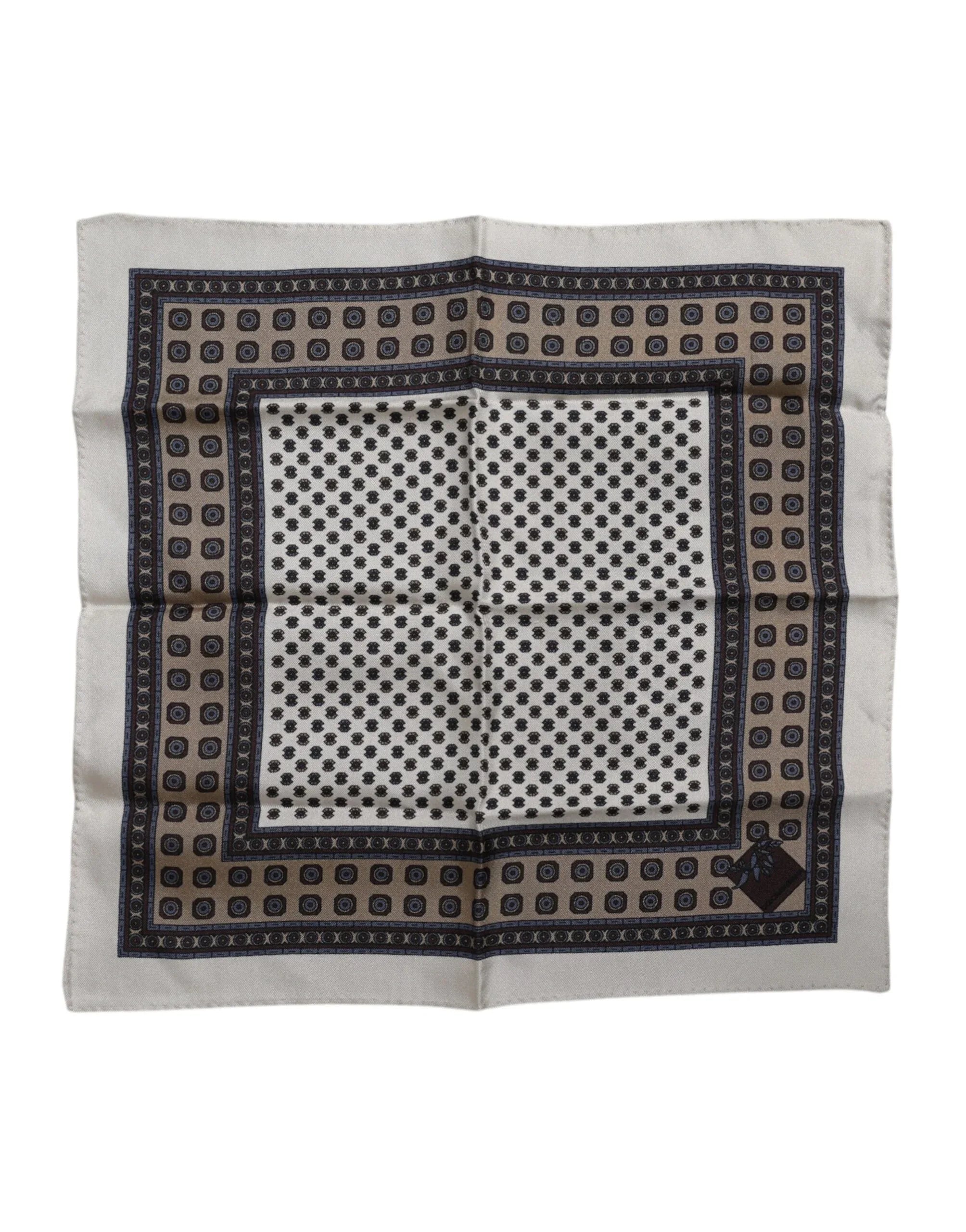 Dolce & Gabbana Multicolor Patterned Square Men Foulard Scarf - Zeiniez
