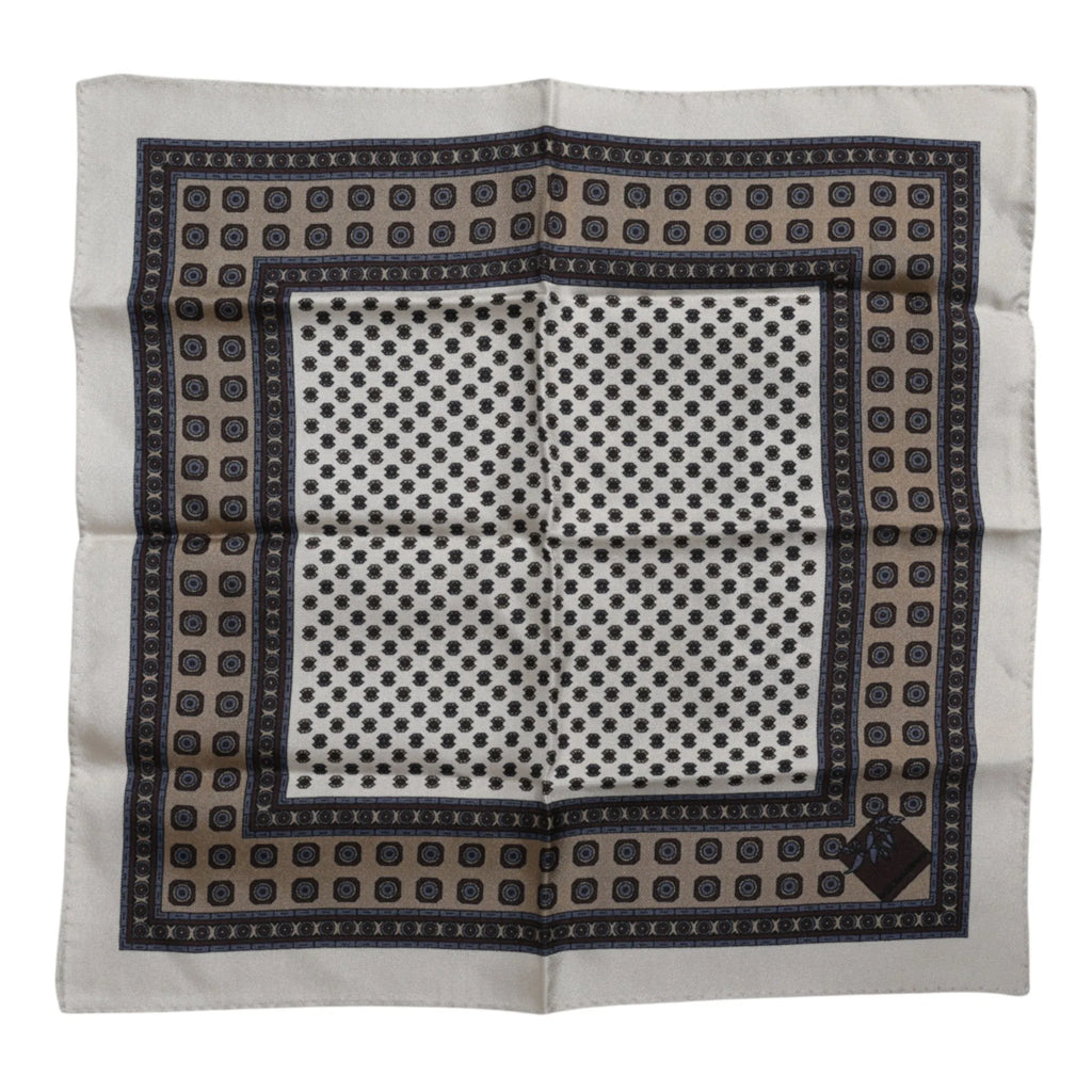 Dolce & Gabbana Multicolor Patterned Square Men Foulard Scarf - Zeiniez