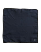 Dolce & Gabbana Blue DG Crown Silk Square Men Foulard Scarf - Zeiniez