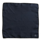 Dolce & Gabbana Blue DG Crown Silk Square Men Foulard Scarf - Zeiniez