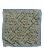 Dolce & Gabbana Gray Green Cactus Print Square Foulard Scarf - Zeiniez