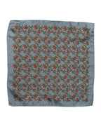 Dolce & Gabbana Gray Chilis Silk Square Men Foulard Scarf