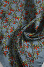 Dolce & Gabbana Gray Chilis Silk Square Men Foulard Scarf - Zeiniez