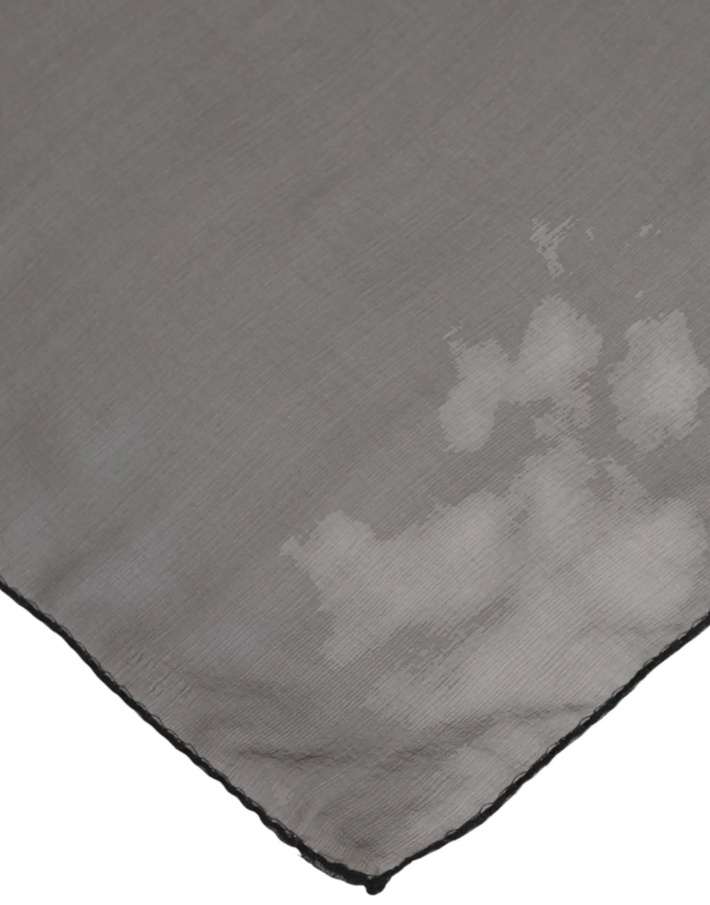 Dolce & Gabbana Gray Black Silk Square Women Foulard Scarf - Zeiniez