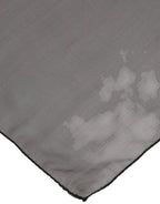 Dolce & Gabbana Gray Black Silk Square Women Foulard Scarf - Zeiniez