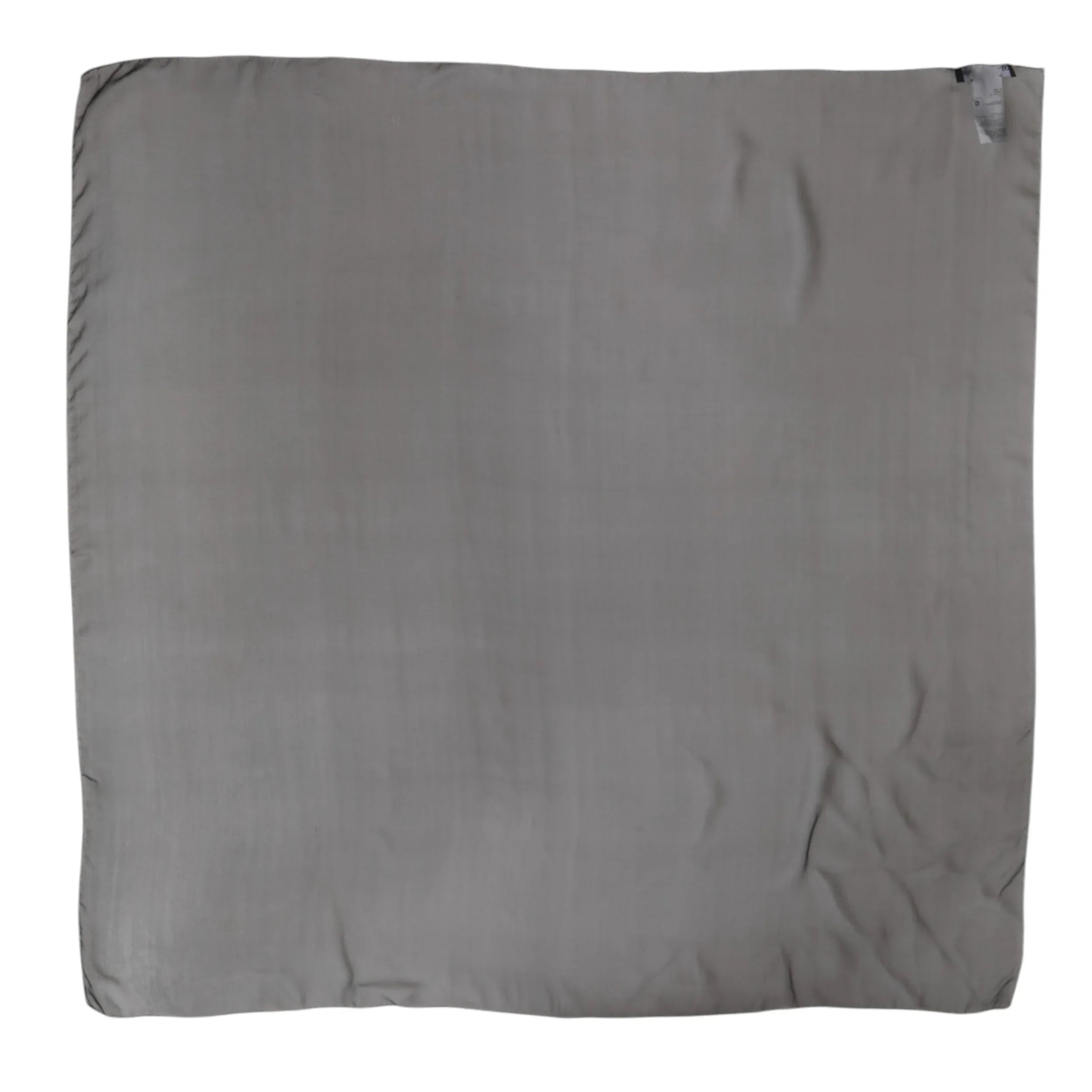 Dolce & Gabbana Gray Black Silk Square Women Foulard Scarf - Zeiniez