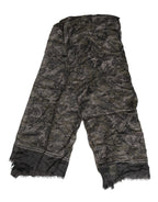 Dolce & Gabbana Camouflage Neck Warmer Wrap Foulard Scarf - Zeiniez