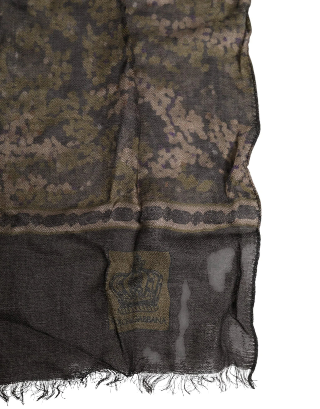 Dolce & Gabbana Camouflage Neck Warmer Wrap Foulard Scarf - Zeiniez