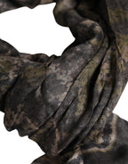 Dolce & Gabbana Camouflage Neck Warmer Wrap Foulard Scarf