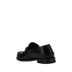 Versace Black Calf Leather Bos Taurus Slip-On Loafers - Zeiniez