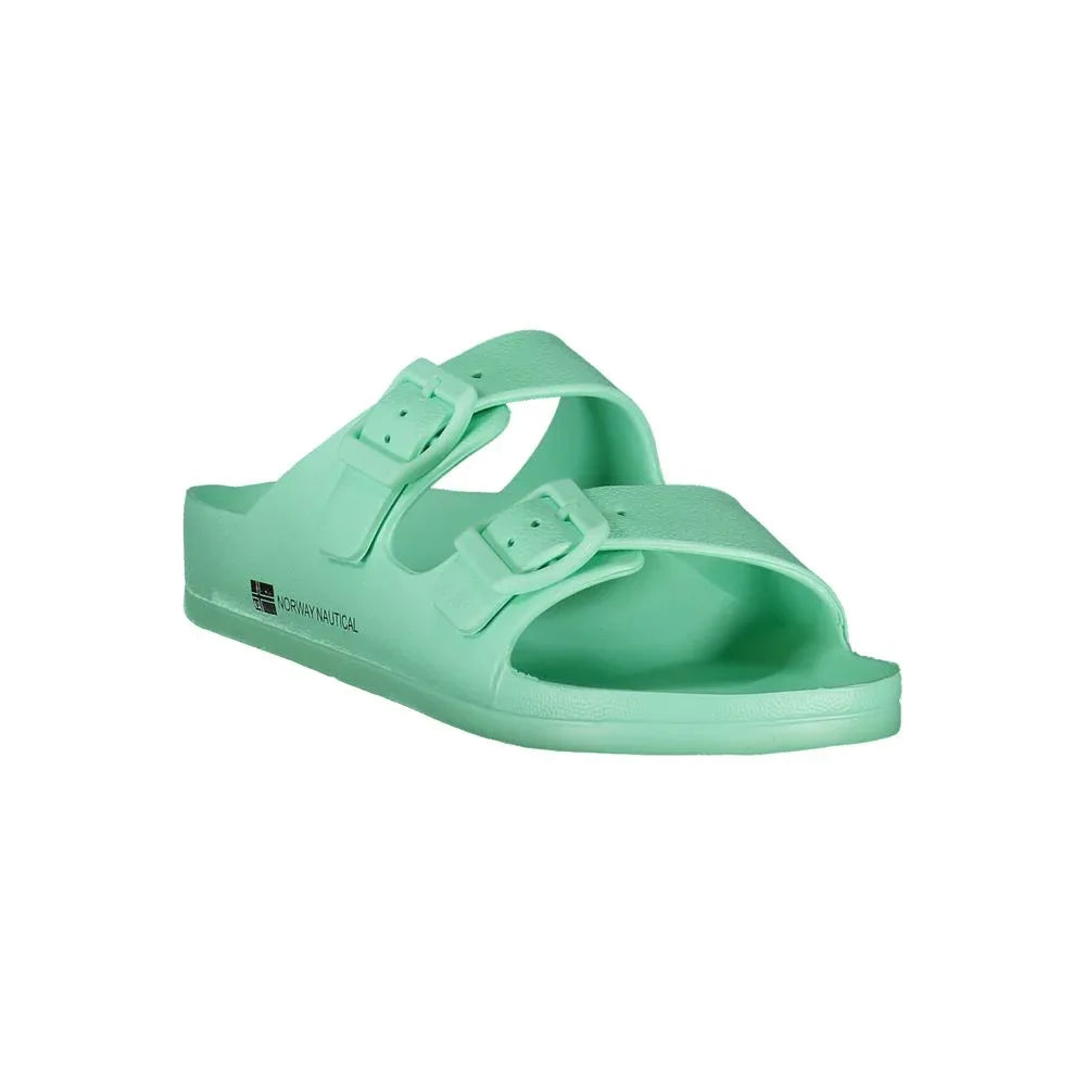 Norway 1963 Verde Plastica Women Slipper - Zeiniez