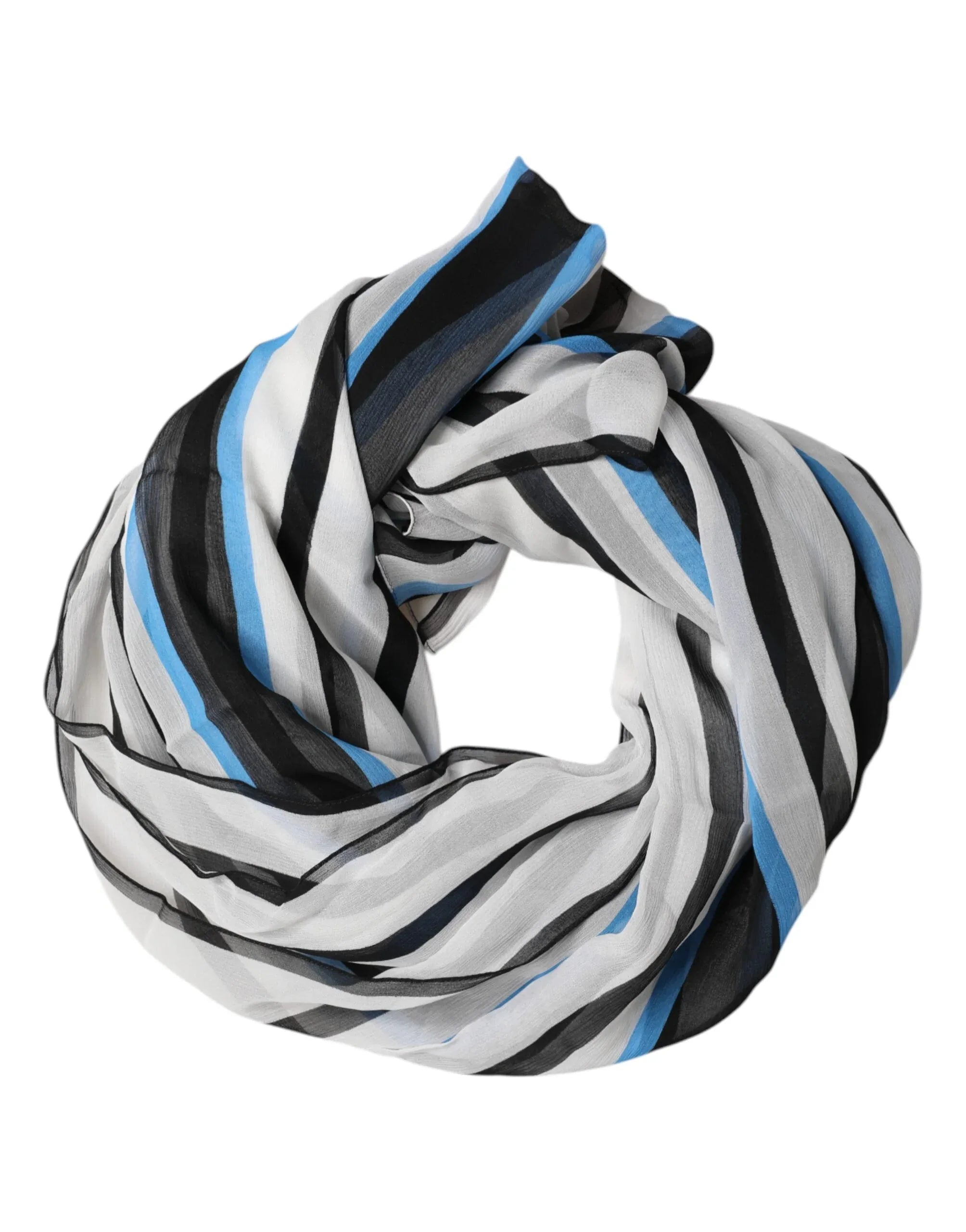Dolce & Gabbana Multicolor Striped Neck Warmer Wrap Scarf - Zeiniez