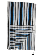 Dolce & Gabbana Multicolor Striped Neck Warmer Wrap Scarf - Zeiniez