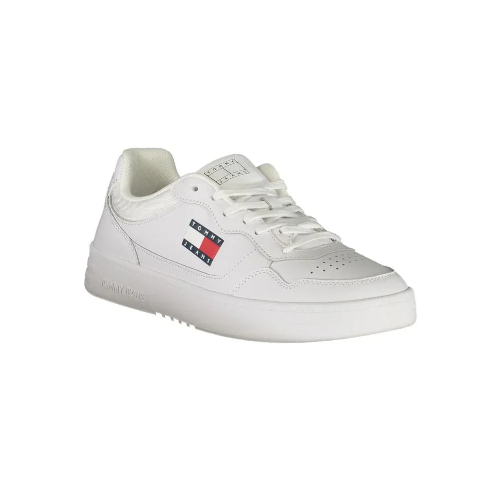 Tommy Hilfiger Bianco Polyurethane Men's Sneaker - Zeiniez