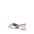 Valentino Garavani Cream Calf Leather Bos Taurus Flat Sandals