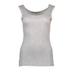 Silvian Heach Grigio Viscosa Women T-Shirt - Zeiniez