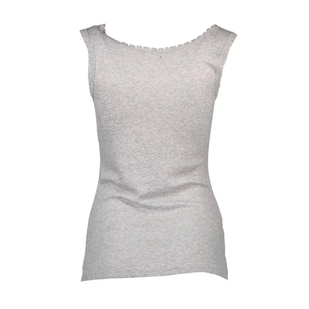 Silvian Heach Grigio Viscosa Women T-Shirt - Zeiniez
