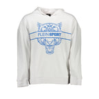 Plein Sport White Cotton Men's Hooded Sweatshirt - Zeiniez