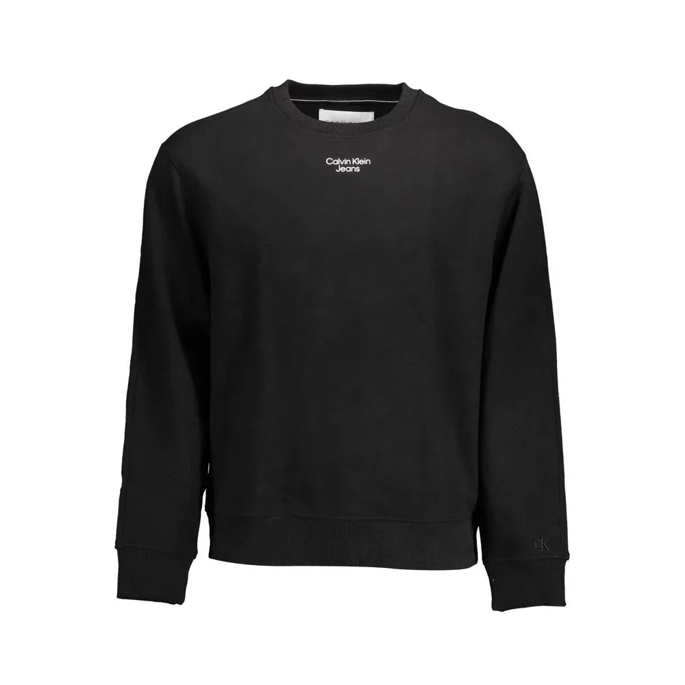 Calvin Klein Black Cotton Men's Sweatshirt - Zeiniez