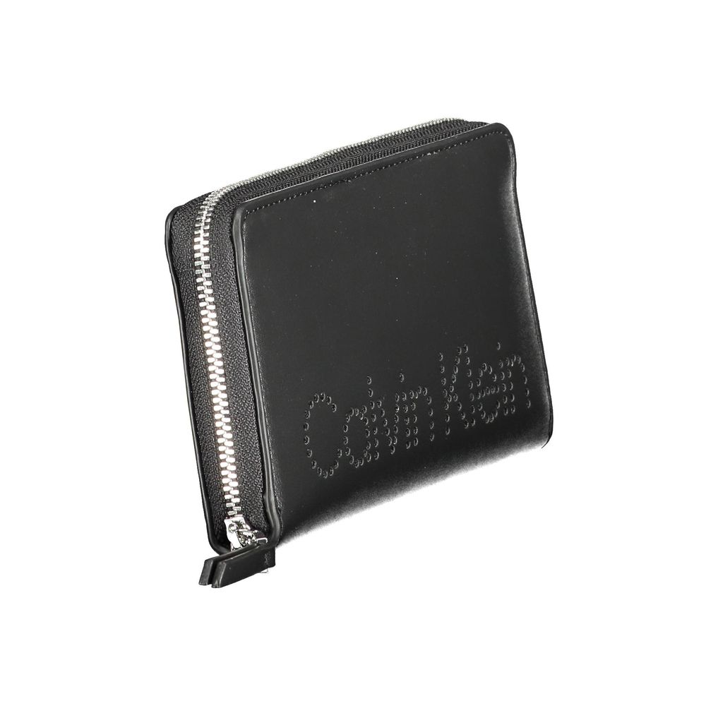 Calvin Klein Black Polyurethane Women Wallet - Zeiniez