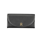 Tommy Hilfiger Black Polyurethane Women Wallet