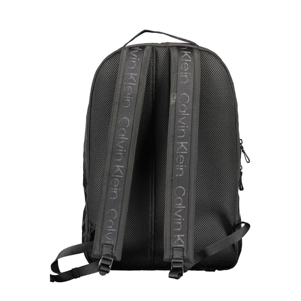 Calvin Klein Black Recycled Polyester Men Backpack - Zeiniez