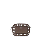 Valentino Garavani Brown Calf Leather Bos Taurus Shoulder Bag - Zeiniez