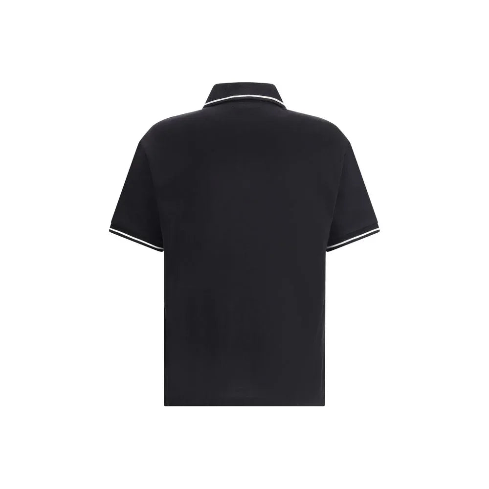 Amiri Black Cotton Polo T-Shirt - Zeiniez
