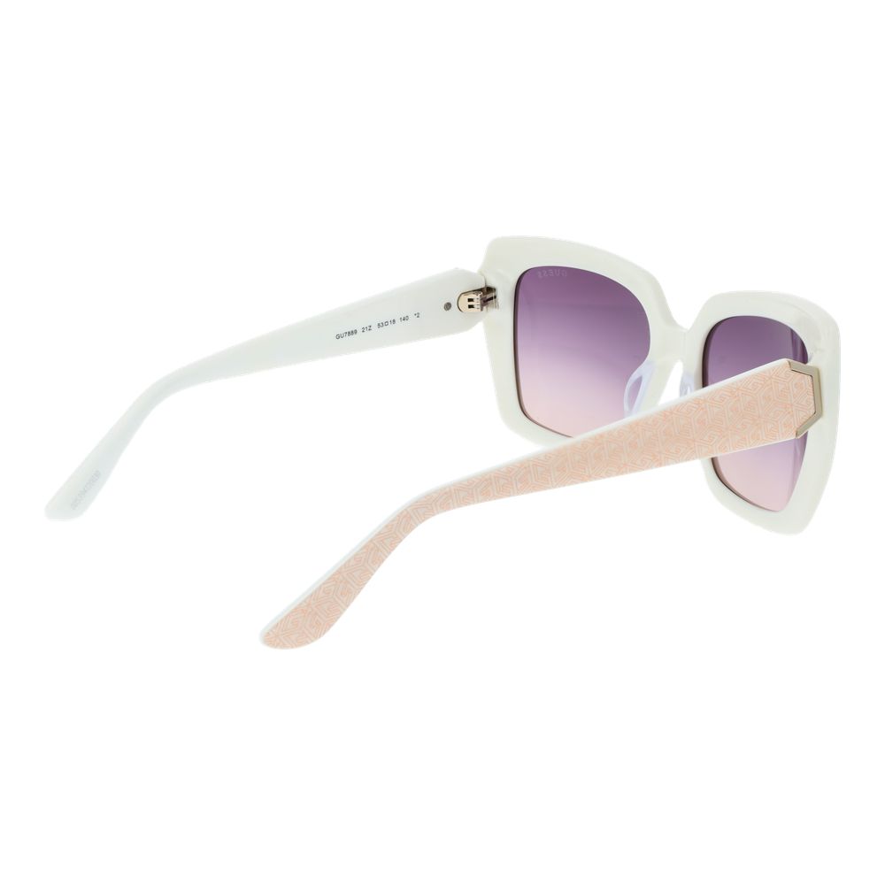 Guess White Acetate Sunglasses