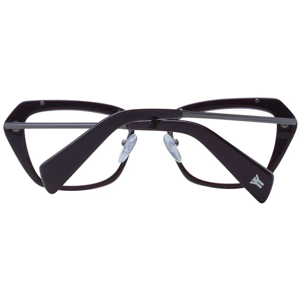 Yohji Yamamoto Burgundy Metal & Plastic Glasses (Frames) - Zeiniez