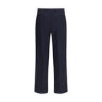 Valentino Blue Fleece Wool Dress Pants