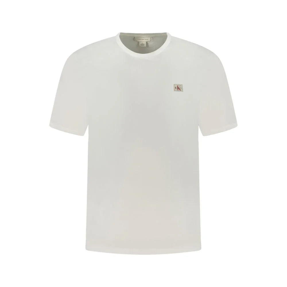 Calvin Klein White Cotton Men T-Shirt - Zeiniez