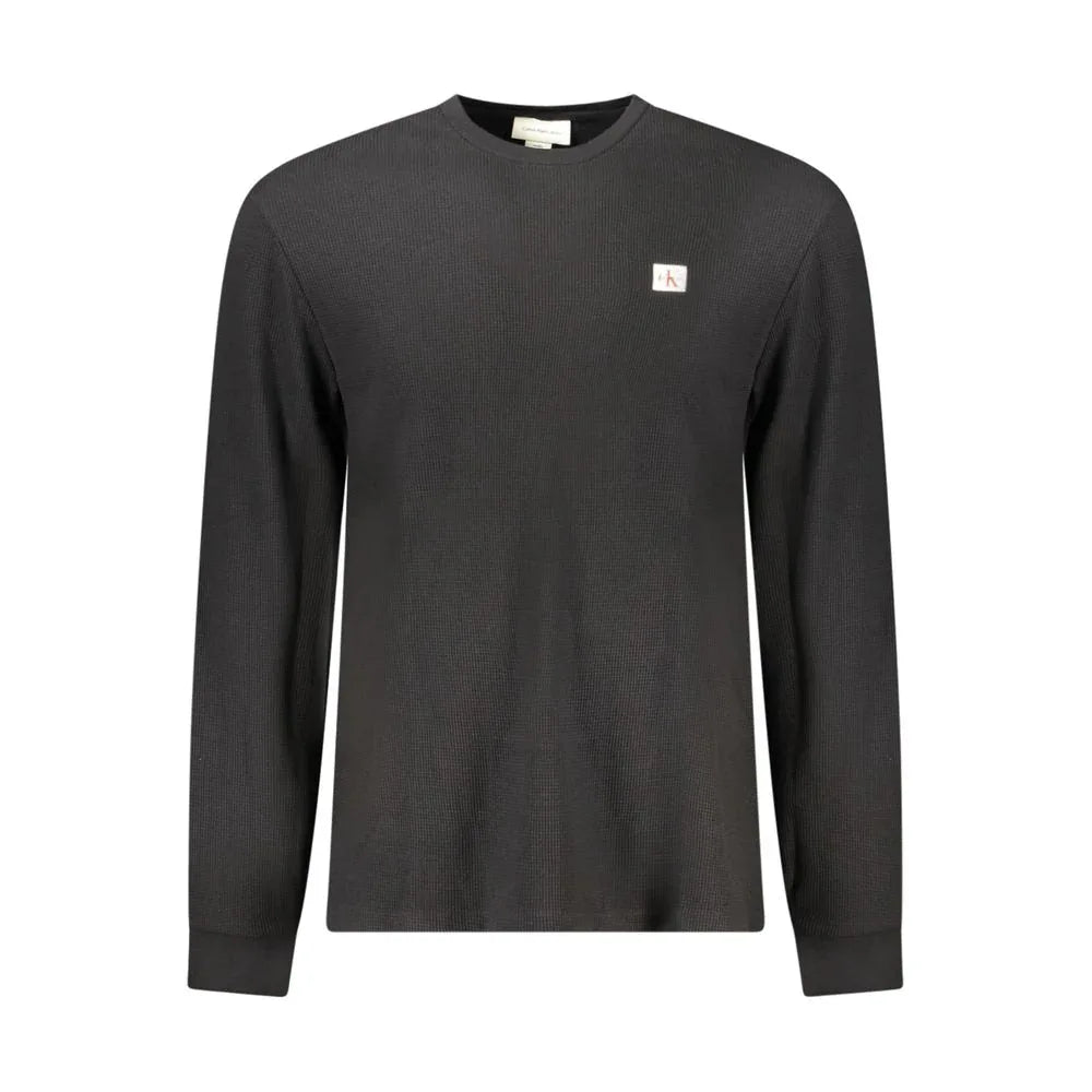 Calvin Klein Black Cotton Men's Long Sleeve Shirt - Zeiniez