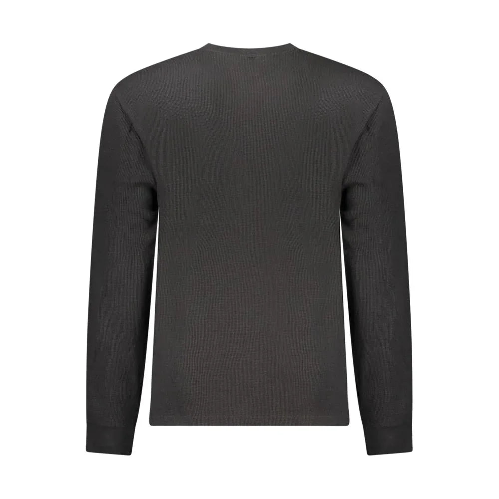 Calvin Klein Black Cotton Men's Long Sleeve Shirt - Zeiniez