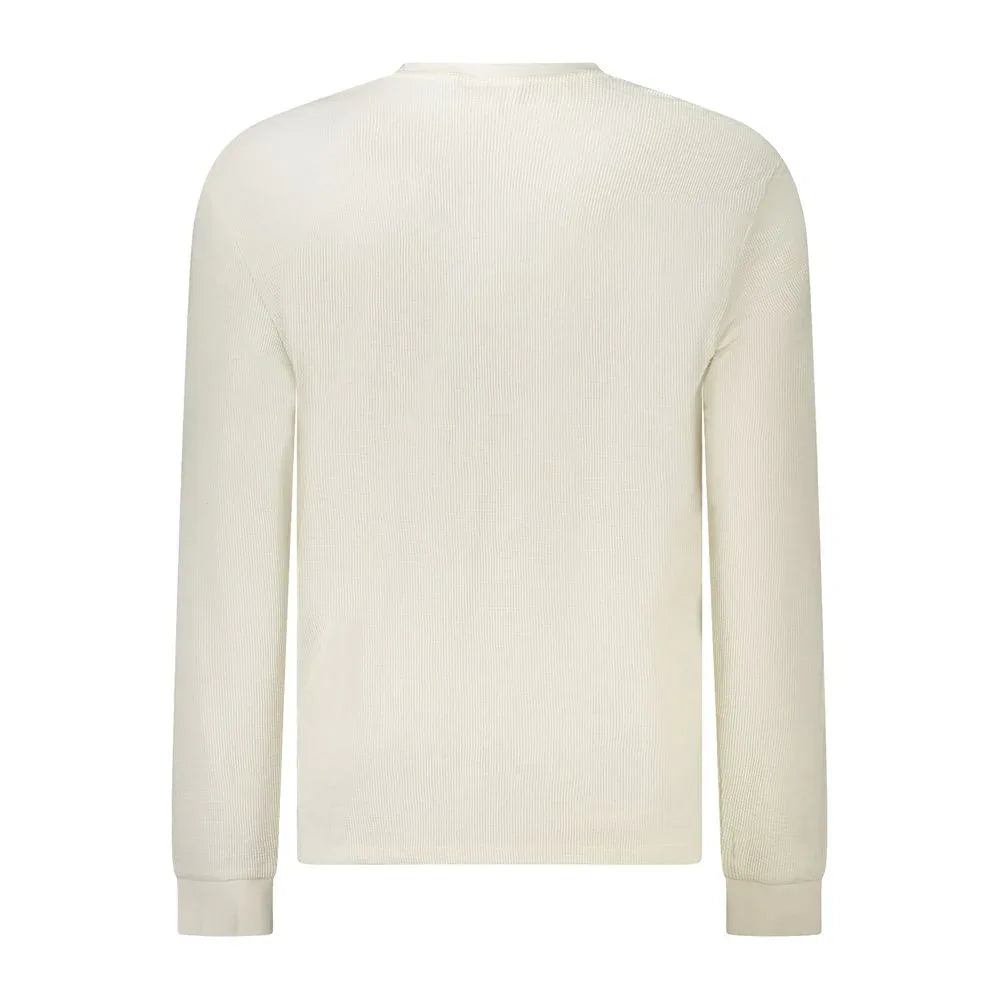 Calvin Klein White Cotton Men's Long-Sleeve T-Shirt - Zeiniez