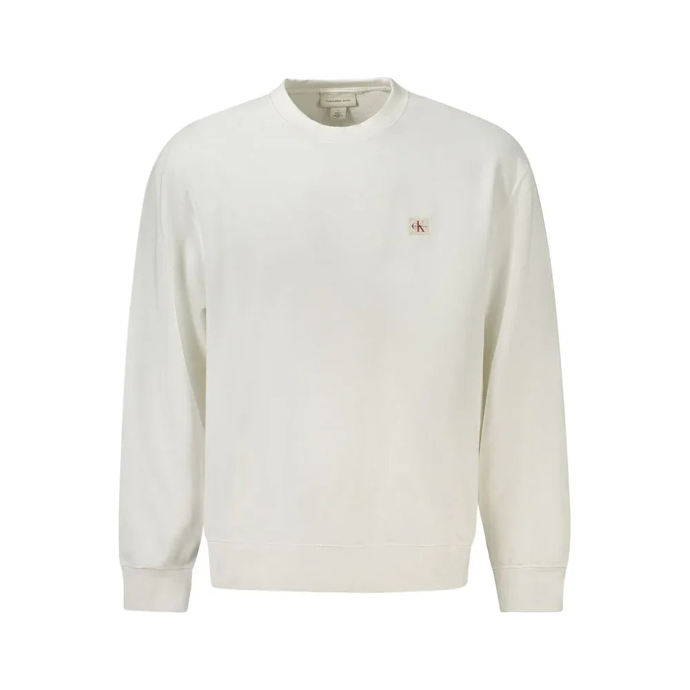 Calvin Klein White Cotton Men's Sweatshirt - Zeiniez