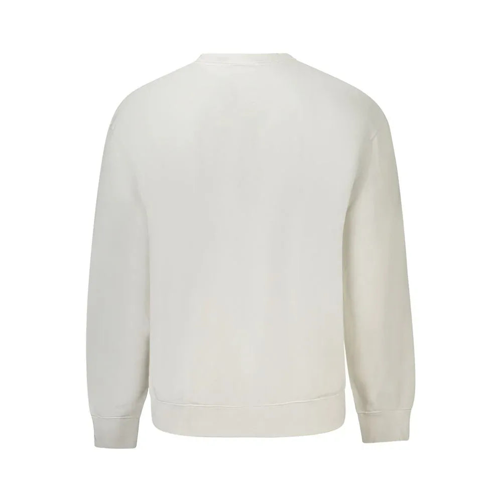 Calvin Klein White Cotton Men's Sweatshirt - Zeiniez