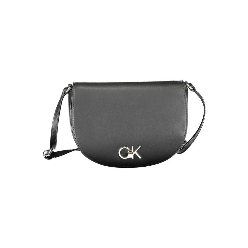 Calvin Klein Black Polyurethane Women Shoulder Bag - Zeiniez