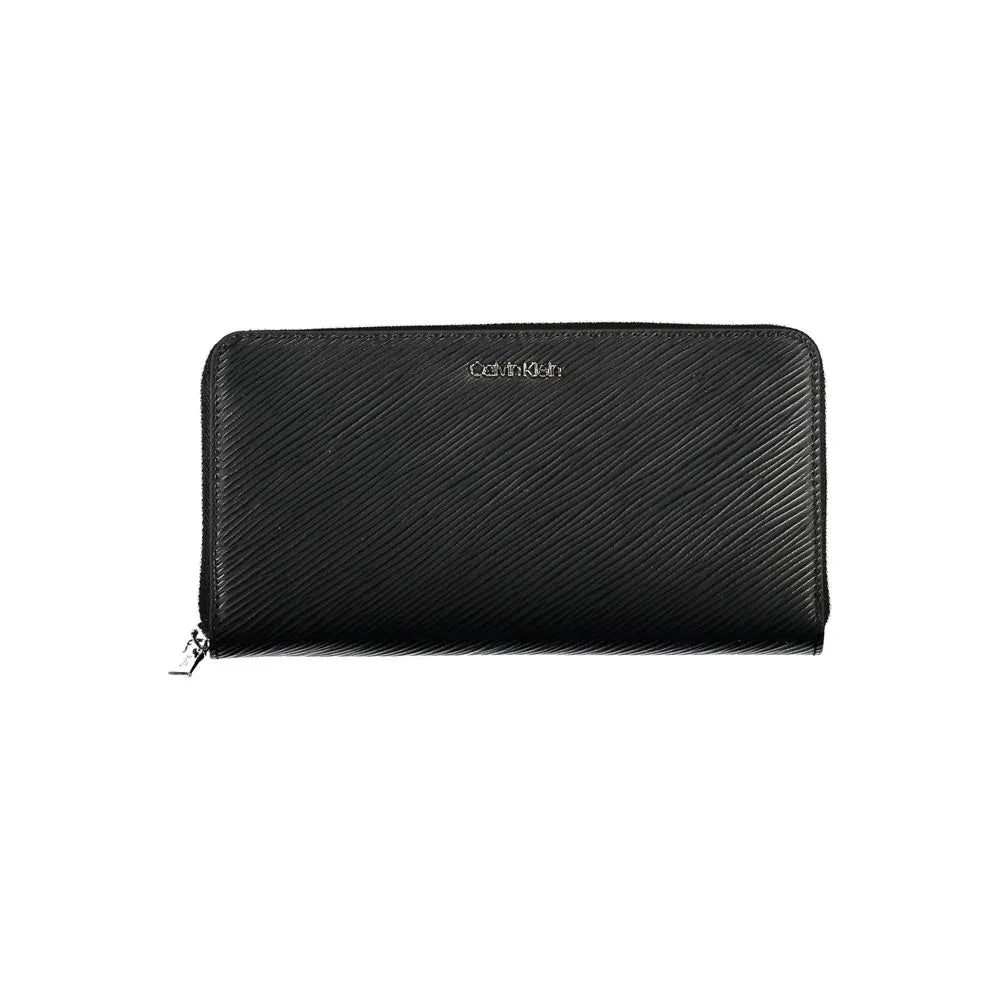 Calvin Klein Black Polyurethane Women Wallet - Zeiniez